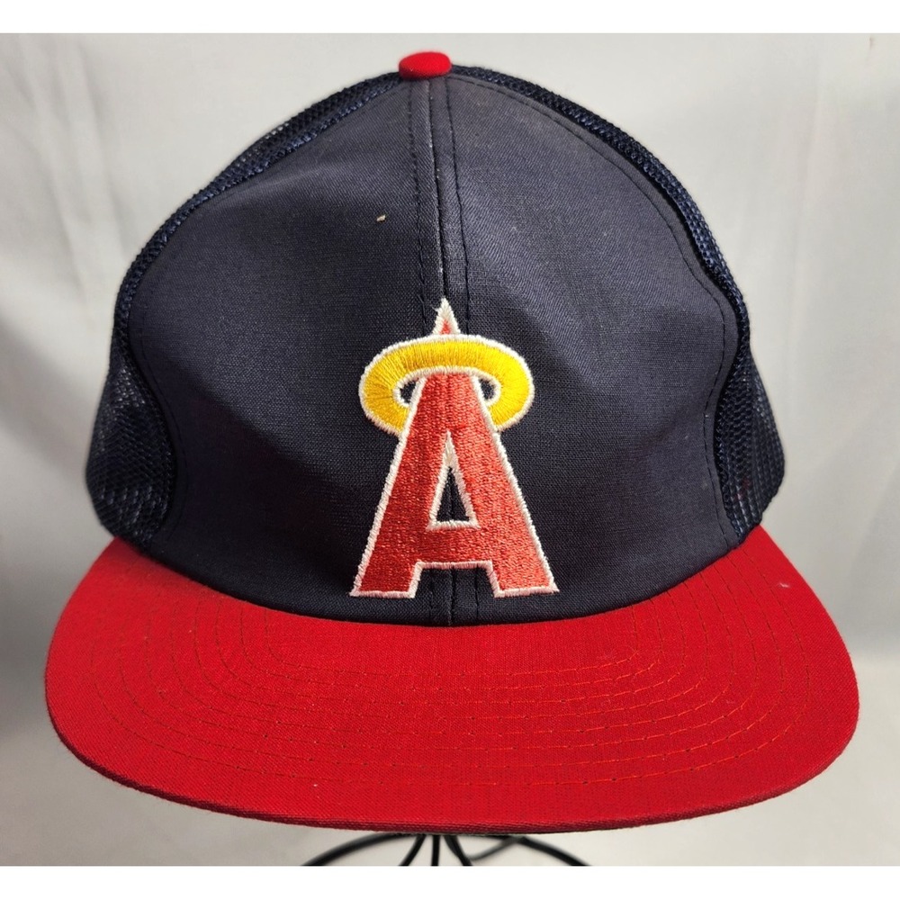 vintage Twins Enterprise CALIFORNIA ANGELS‎ baseball Trucker Hat snapback Mesh
